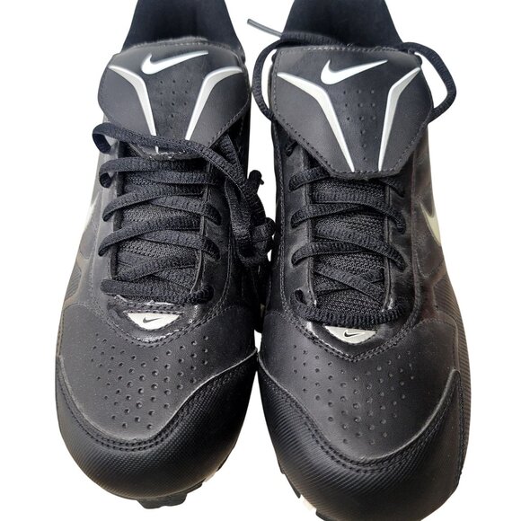 Nike Mens Power Channel Baseball Cleats Black Silver Size 8 - Picture 4 of 7